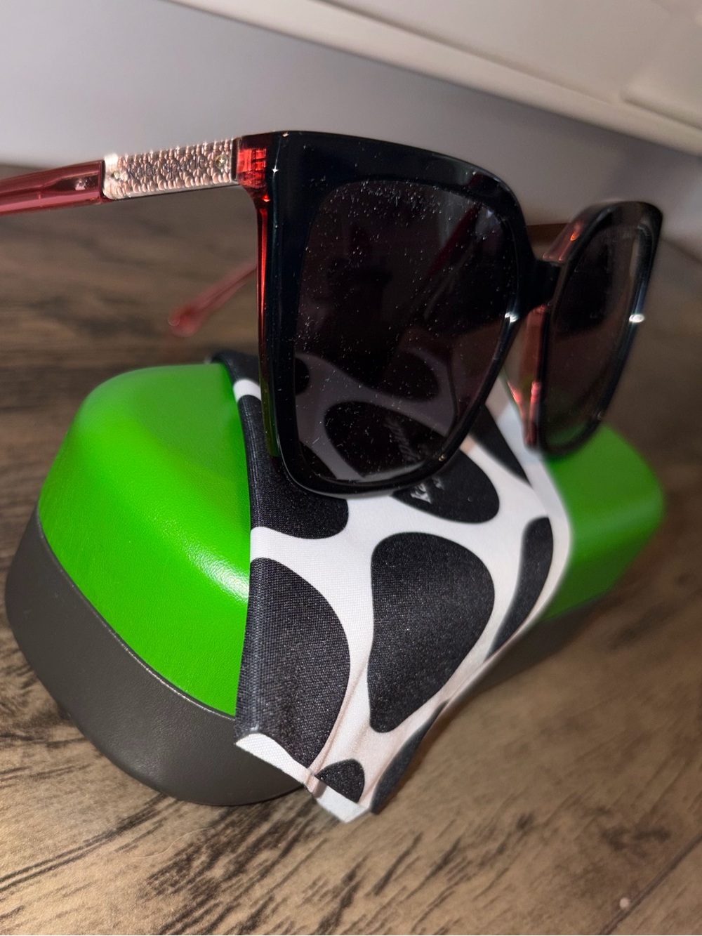 KATE SPADE NEW Women's Oversized Black Sunglasses